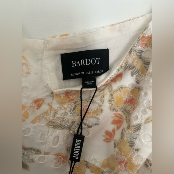 Bardot Broderie Mini Corset Floral Eyelet Dress - Picture 5 of 7